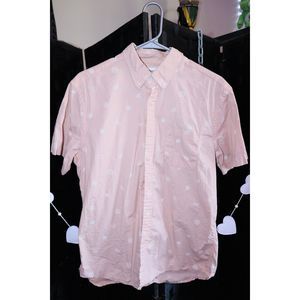 Sonoma Short-Sleeve Pink Button-Down Shirt